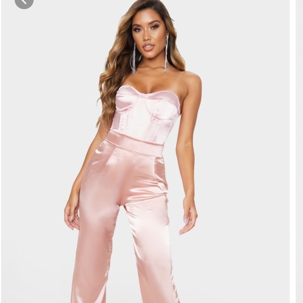 Pink pastel corset top